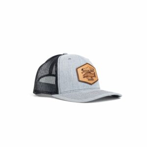 Buttery Brown Bourbon Leather Patch Hat