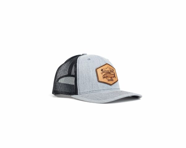 Buttery Brown Bourbon Leather Patch Hat