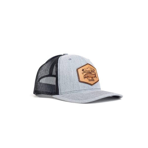 Buttery Brown Bourbon Leather Patch Hat
