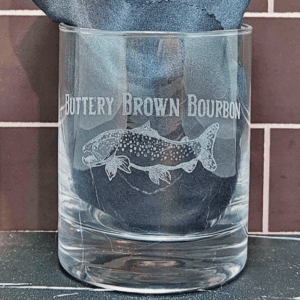 Set of Buttery Brown Whiskey Rocks Glasses 11 oz