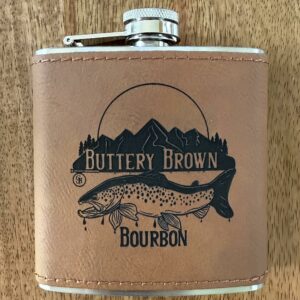 Buttery Brown Bourbon Flask