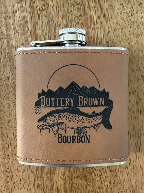 Buttery Brown Bourbon Flask