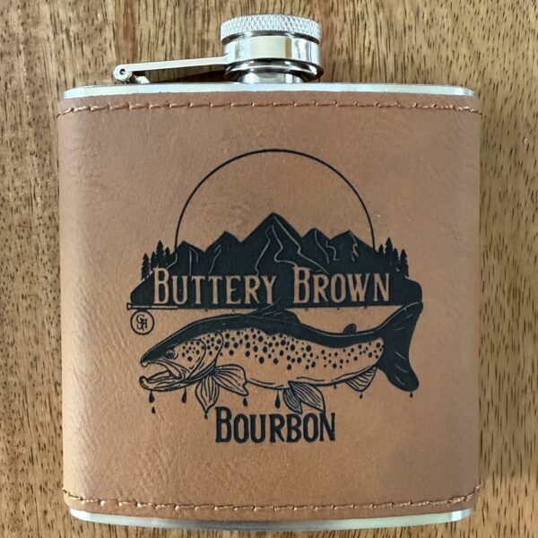 Buttery Brown Bourbon Flask
